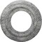 Ekena Millwork Claremont Medallion (Canopies up to 5 5/8"), 9"OD x 4 1/2"ID x 1/2"P, Ultra Pure White Crackle CM09CLUWC - alternate 1